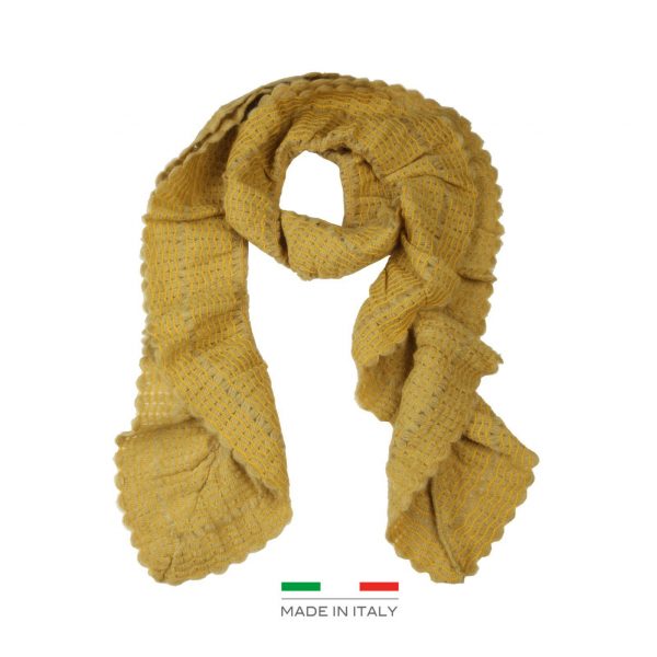 Segue Italian Made Women's Mustard Scarf Picture2:
