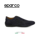 Sparco Imola-GP Dark Blue Shoes Sneakers in Suede Picture10: Designed for ultimate street durability and performance, Sparco Imola-GP Dark Blue Shoes is what you’d expect in a competition driving shoes. That is why these shoes/boots feature a thin sole for maximum pedal feel and control. The sole continues up the heel's back to provide a smooth and stable pivoting point for heel-toe shifting. Comfortable shoes/boots that can be used for everyday car and motorbike driving, touring, racing, karting and even sim racing.
