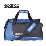 Sparco S6 Blue Travel Bag Picture12: Sparco S6 is a medium-size gym or travel bag with an adjustable and removable shoulder strap with a padded insert, two handles and more. The compact lightweight design has enough room to store your essentials featuring two handles, removable and adjustable shoulder strap with Sparco printed logo.