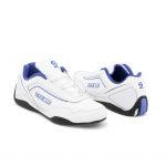 Sparco Shoes Jerez White/Blue Shoes Sneakers Picture6: Designed for ultimate street durability and performance, Sparco Jerez White/Blue Shoes is what you’d expect in a competition driving shoes. That is why these shoes/boots feature a thin sole for maximum pedal feel and control. The sole continues up the heel's back to provide a smooth and stable pivoting point for heel-toe shifting. Comfortable shoes/boots that can be used for everyday car and motorbike driving, touring, racing, karting and even sim racing.