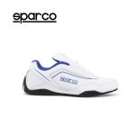 Sparco Shoes Jerez White/Blue Shoes Sneakers Picture5: Designed for ultimate street durability and performance, Sparco Jerez White/Blue Shoes is what you’d expect in a competition driving shoes. That is why these shoes/boots feature a thin sole for maximum pedal feel and control. The sole continues up the heel's back to provide a smooth and stable pivoting point for heel-toe shifting. Comfortable shoes/boots that can be used for everyday car and motorbike driving, touring, racing, karting and even sim racing.