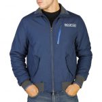 Sparco Pickup Blue Jacket Picture6: Sparco Pickup Jacket marked with Sparco logo; it comes in contrasting zip, 3 external pockets with snap button, ribbed waist and cuffs. Brilliant for casual outings and perfect companion as you go about your busy life or during sports and racing events.