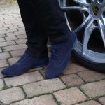 Sparco Imola-GPC Blue Shoes Sneakers in Suede Picture6: Designed for ultimate street durability and performance, Sparco Imola-GPC Blue Shoes is what you’d expect in a competition driving shoes. That is why these shoes/boots feature a thin sole for maximum pedal feel and control. The sole continues up the heel's back to provide a smooth and stable pivoting point for heel-toe shifting. Comfortable shoes/boots that can be used for everyday car and motorbike driving, touring, racing, karting and even sim racing.