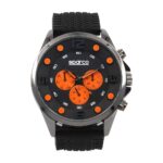 Sparco Fernando Black/Orange Watch Picture10: The sporty Fernando watch from Sparco accompanies you in your everyday life by providing an inimitable racing touch to your look. This model from Sparco is designed to complement differing outfits from sportswear to casual wear. The sporty design with a durable Black strap is sure to impress.