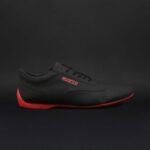 Sparco Imola Limited Edition Black Shoes Sneakers Picture5: Designed for ultimate street durability and performance, Sparco Imola-Limited Black Shoes is what you’d expect in a competition driving shoes. That is why these shoes/boots feature a thin sole for maximum pedal feel and control. The sole continues up the heel's back to provide a smooth and stable pivoting point for heel-toe shifting. Comfortable shoes/boots that can be used for everyday car and motorbike driving, touring, racing, karting and even sim racing.