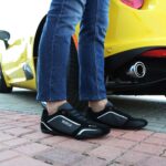Sparco SP-F6 Black Shoes Sneakers Picture7: Designed for ultimate street durability and performance, Sparco SP-F6 Black Shoes is what you’d expect in a competition driving shoes. That is why these shoes/boots feature a thin sole for maximum pedal feel and control. The sole continues up the heel's back to provide a smooth and stable pivoting point for heel-toe shifting. Comfortable shoes/boots that can be used for everyday car and motorbike driving, touring, racing, karting and even sim racing.