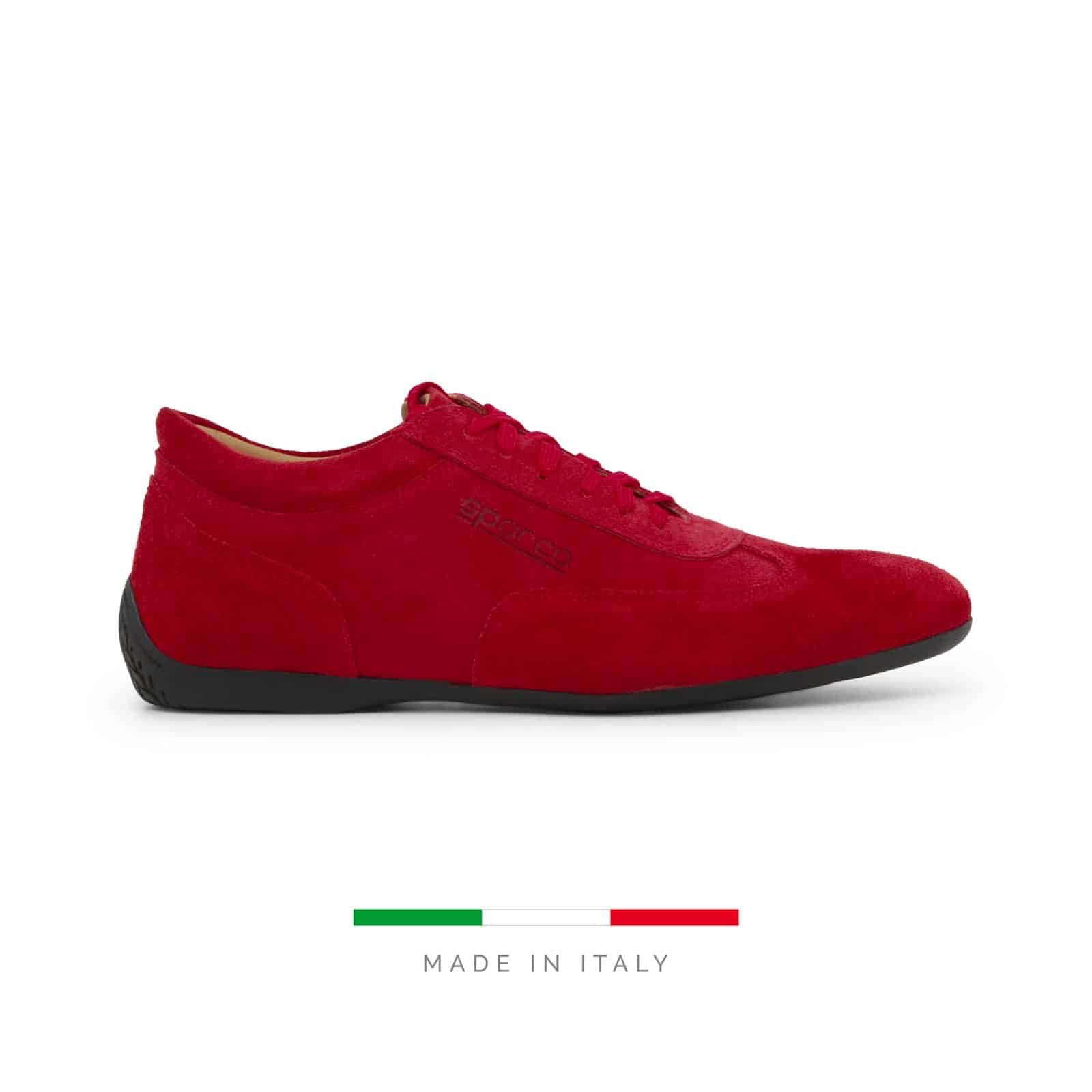 Sparco Imola-GP Red Shoes Sneakers in Suede