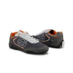 Sparco SP-F5 Grey/Orange Shoes Sneakers Picture8: Designed for ultimate street durability and performance, Sparco SP-F5 Grey/Orange Shoes is what you’d expect in a competition driving shoes. That is why these shoes/boots feature a thin sole for maximum pedal feel and control. The sole continues up the heel's back to provide a smooth and stable pivoting point for heel-toe shifting. Comfortable shoes/boots that can be used for everyday car and motorbike driving, touring, racing, karting and even sim racing.