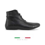 Sparco Monza-GP Black Shoes Sneakers in Leather Picture6: Designed for ultimate street durability and performance, Sparco Monza-GP Black Shoes is what you’d expect in a competition driving shoes. That is why these shoes/boots feature a thin sole for maximum pedal feel and control. The sole continues up the heel's back to provide a smooth and stable pivoting point for heel-toe shifting. Comfortable shoes/boots that can be used for everyday car and motorbike driving, touring, racing, karting and even sim racing.