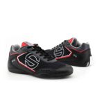 Sparco SP-F5 Black/Red Shoes Sneakers Picture8: Designed for ultimate street durability and performance, Sparco SP-F5 Black/Red Shoes is what you’d expect in a competition driving shoes. That is why these shoes/boots feature a thin sole for maximum pedal feel and control. The sole continues up the heel's back to provide a smooth and stable pivoting point for heel-toe shifting. Comfortable shoes/boots that can be used for everyday car and motorbike driving, touring, racing, karting and even sim racing.