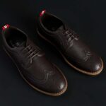 Duca di Morrone Bradford Dark Brown Lace Up Shoes Picture15: Duca di Morrone Bradford Dark Brown lace-up shoes are the ideal men's shoes for casual or office when an elegant and formal dress code is required. Upper and interior in synthetic leather, refined and quality lace-up shoes.