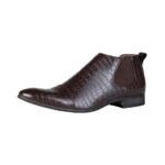 Duca di Morrone Jones Brown Ankle Boots Shoes Picture12: Duca di Morrone Jones Brown elastic sides ankle boots are the ideal men's shoes for casual or office when an elegant and formal dress code is required. Upper and interior in synthetic leather, refined and quality elastic sides ankle boots.