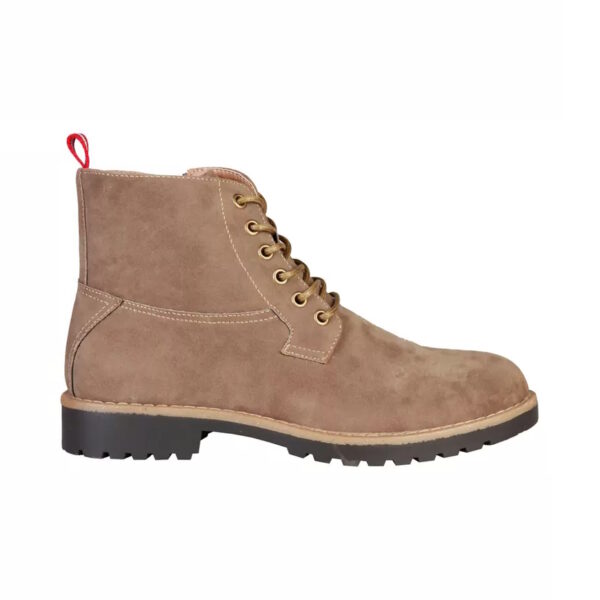 Duca di Morrone Anderson Taupe Suede Shoes Lace Up Zippered Ankle Boots Picture1: Duca di Morrone Anderson Taupe Suede Shoes Ankle Boots are the ideal men's shoes for outdoor or casual dress code. Upper and interior in synthetic suede, refined and quality Ankle Boots Shoes.