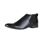 Duca di Morrone Jones Black Ankle Boots Shoes Picture8: Duca di Morrone Jones Black elastic sides ankle boots are the ideal men's shoes for casual or office when an elegant and formal dress code is required. Upper and interior in synthetic leather, refined and quality elastic sides ankle boots.