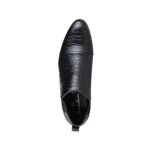 Duca di Morrone Jones Black Ankle Boots Shoes Picture10: Duca di Morrone Jones Black elastic sides ankle boots are the ideal men's shoes for casual or office when an elegant and formal dress code is required. Upper and interior in synthetic leather, refined and quality elastic sides ankle boots.