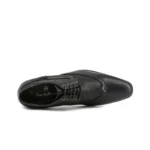 Duca di Morrone Scott Black Lace Up Shoes Picture12: Duca di Morrone Scott Black lace-up shoes are the ideal men's shoes for casual or office when an elegant and formal dress code is required. Upper and interior in synthetic leather, refined and quality lace-up shoes.
