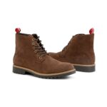 Duca di Morrone Anderson Brown Suede Shoes Lace Up Zippered Ankle Boots Picture11: Duca di Morrone Anderson Brown Suede Shoes Ankle Boots are the ideal men's shoes for outdoor or casual dress code. Upper and interior in synthetic suede, refined and quality Ankle Boots Shoes.