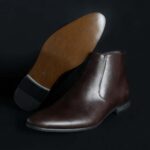 Duca di Morrone Philipps Brown Ankle Boots Chukka Dress Shoes Picture16: Duca di Morrone Philipps Brown zippered ankle boots chukka shoes are the ideal men's shoes for casual or office when an elegant and formal dress code is required. Upper and interior in synthetic leather, refined and quality elastic sides ankle boots.