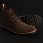 Duca di Morrone Anderson Brown Suede Shoes Lace Up Zippered Ankle Boots Picture12: Duca di Morrone Anderson Brown Suede Shoes Ankle Boots are the ideal men's shoes for outdoor or casual dress code. Upper and interior in synthetic suede, refined and quality Ankle Boots Shoes.