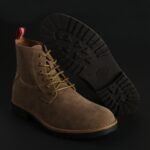 Duca di Morrone Anderson Taupe Suede Shoes Lace Up Zippered Ankle Boots Picture6: Duca di Morrone Anderson Taupe Suede Shoes Ankle Boots are the ideal men's shoes for outdoor or casual dress code. Upper and interior in synthetic suede, refined and quality Ankle Boots Shoes.